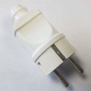 High Quality for Male And Female Socket - 2 Round Pin Germany Plug 16A White Color – S.W ELECTRIC