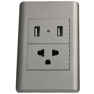 Center Switch Panel - Smart Home Switch Socket Wall 3Pin Universal Plug with 2USB Outlet 9V 2A – S.W ELECTRIC