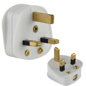 BS UK Type G 3pin Plug,13A 220-240V Socket Compatible with Grounded Plug
