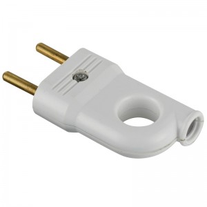 Factory Direct Supplier 2 Pin Electrical Plug Ungrounded Flat Plug
