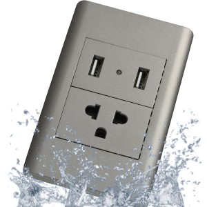 Smart Home Switch Socket Wall 3Pin Universal Plug with 2USB Outlet 9V 2A